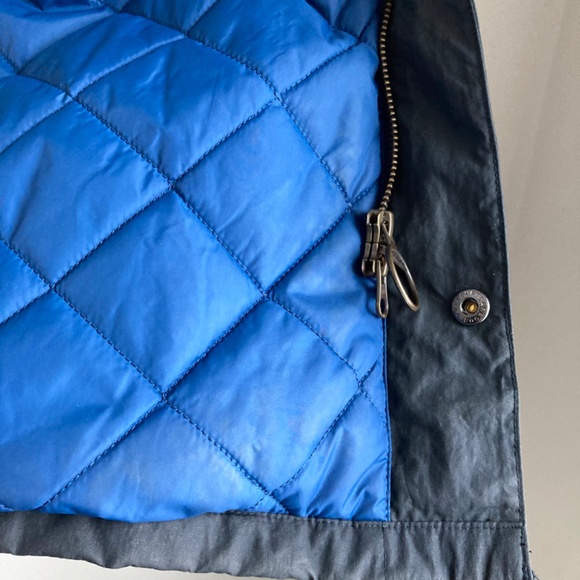 Barbour Dark Blue Raincoat - Picture 12 of 13